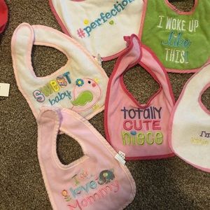 Baby girl bibs